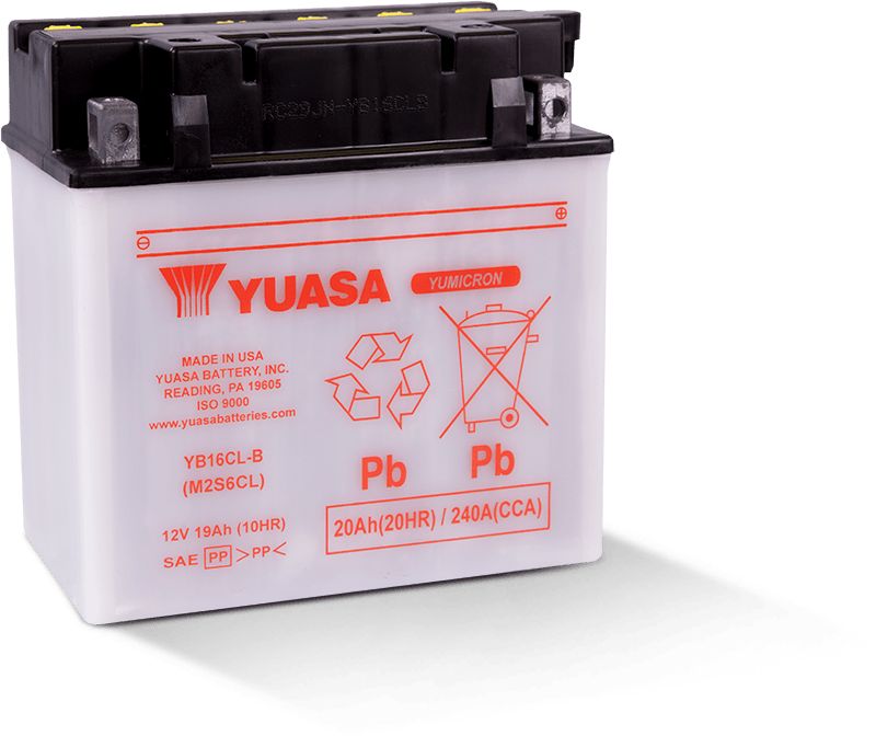Yuasa Conventional YB16CLB 12 Volt Battery For Sea-Doo 3D